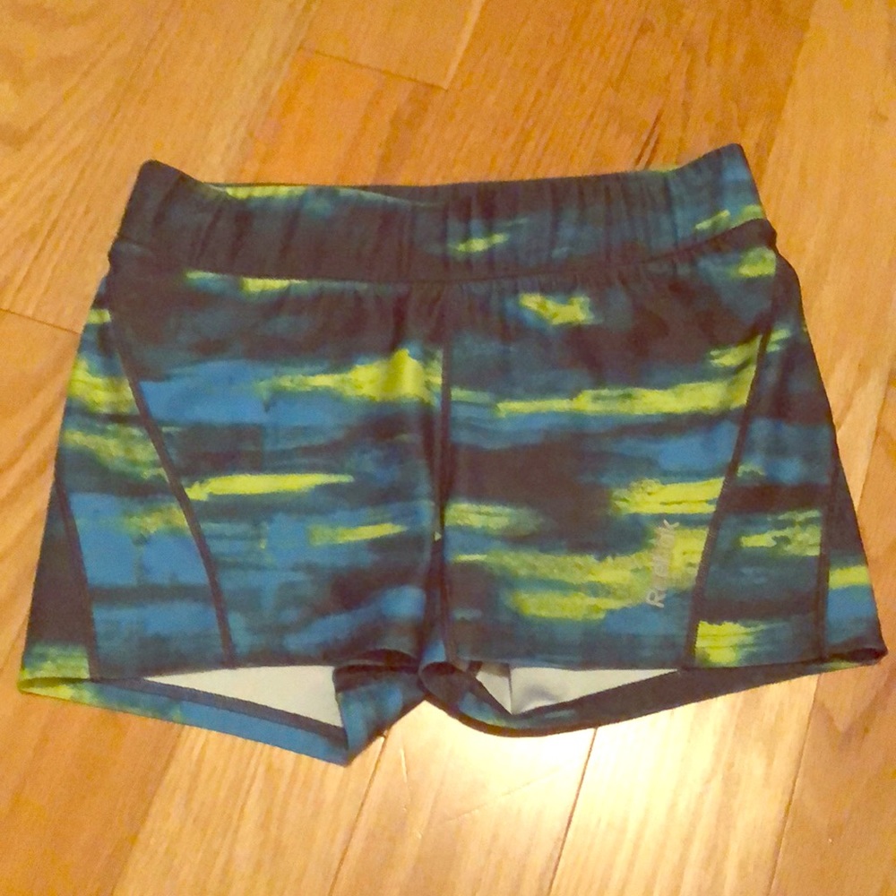 Reebok multi color compression shorts